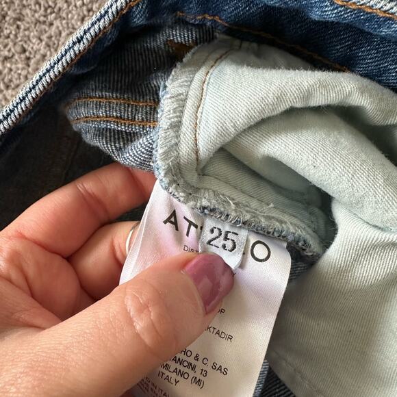 Attico Cropped Kick Flare Jeans - Picture 4 of 8